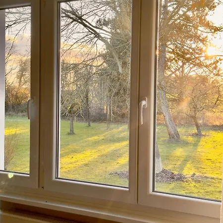 Dhotes Vue Jardin Coucher De Soleil A La Campagne Haguenau